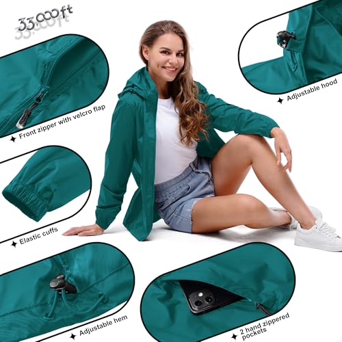Thumbnail 4 de 33,000ft Damen Regenjacke – wasserdicht, faltbar und atmungsaktiv