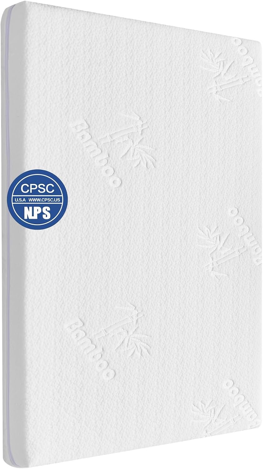Detalle de AOHWIDER sc-bm-new Bassinet Mattress, Dual-Sided Gel Memory Foam, TPU Cover