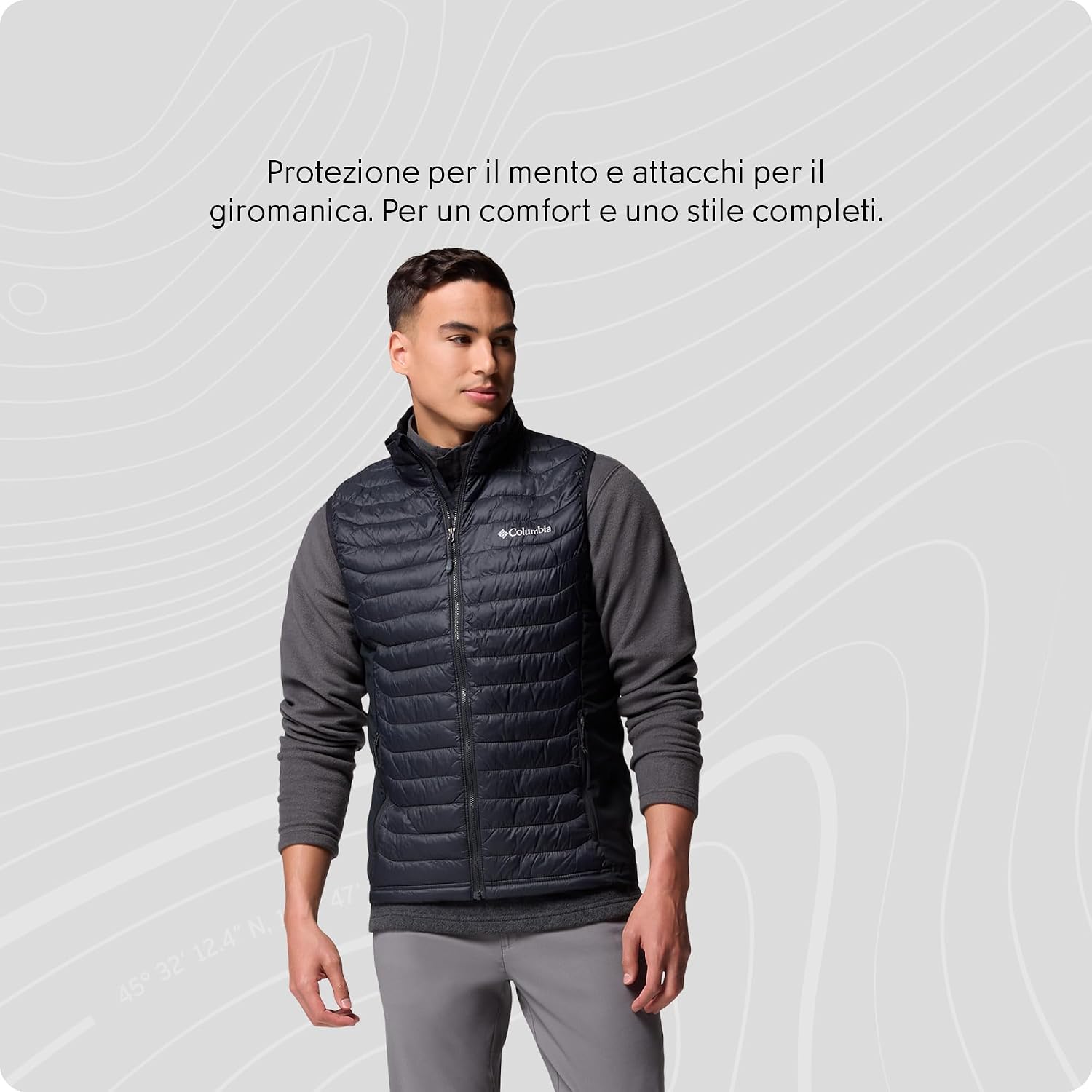Thumbnail 5 de Columbia Powder Pass Gilet ibrido M Nero