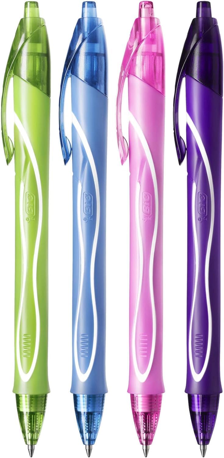 Detalle 2 de BIC Intensity Quick Dry, Penne Gel Colorate 0,7 mm – 12 Unità