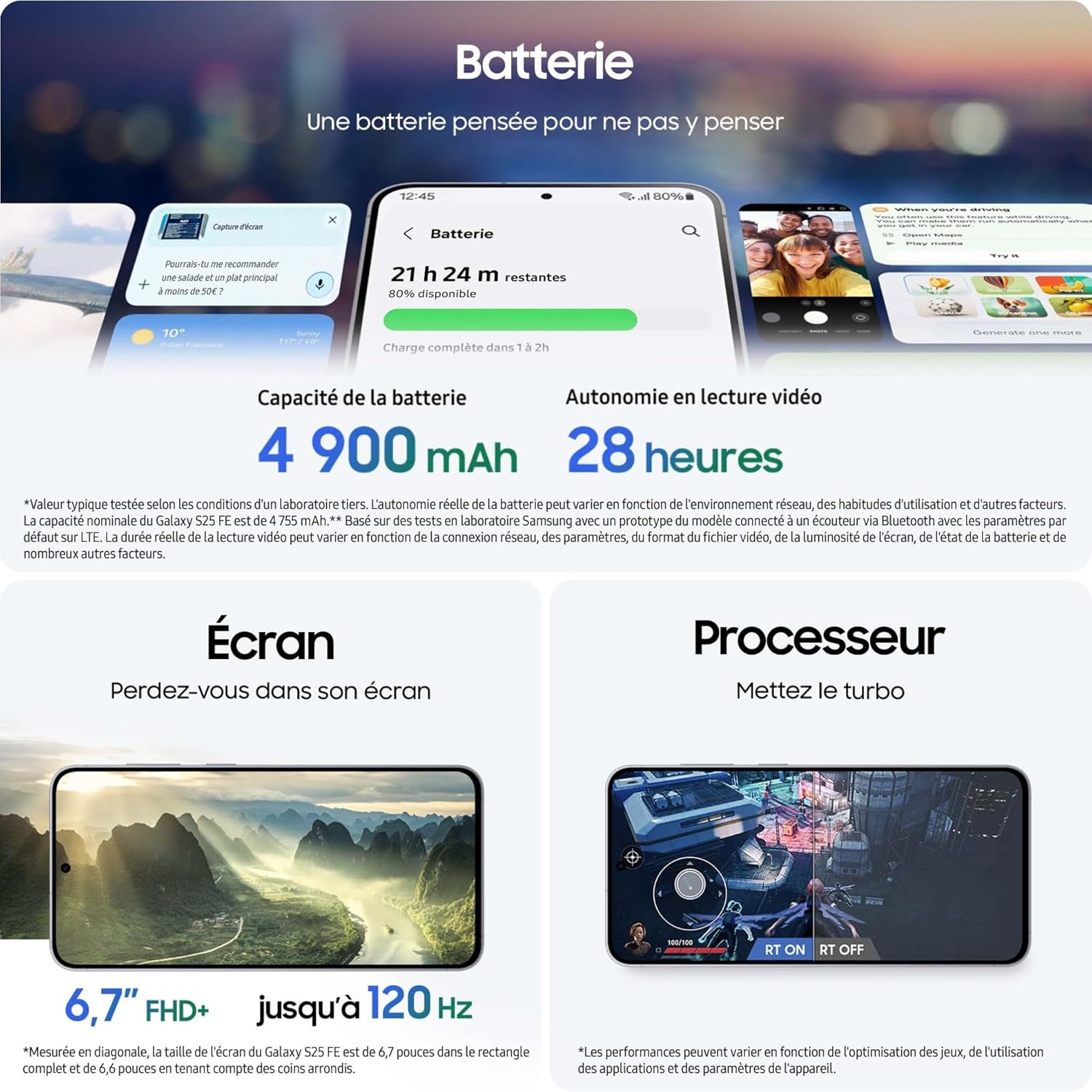 Thumbnail 5 de Samsung Galaxy S25 FE 128 Go smartphone