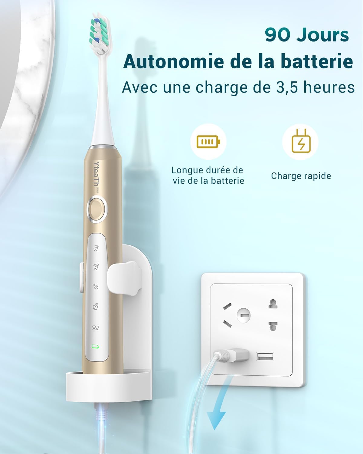 Thumbnail 4 de Brosse À Dent Électrique Soniques Voyage 50 000 rpm