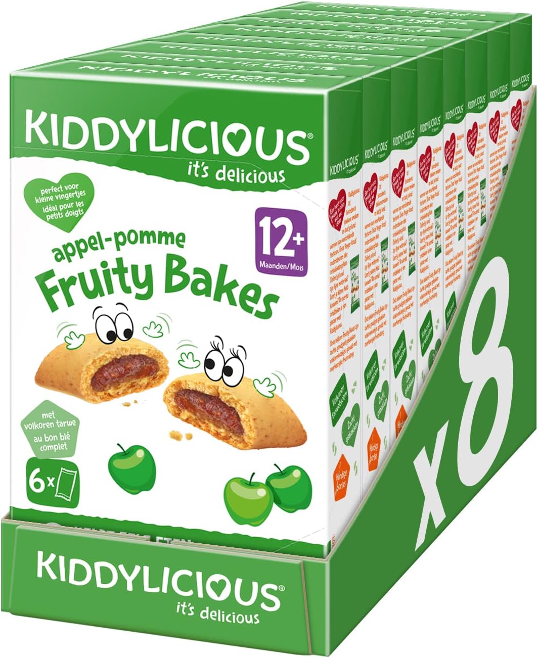 Thumbnail 6 de Kiddylicious Fruity Bakes Fraise – Dès 12 Mois, 1.06 kg (8 packs de 132 g)