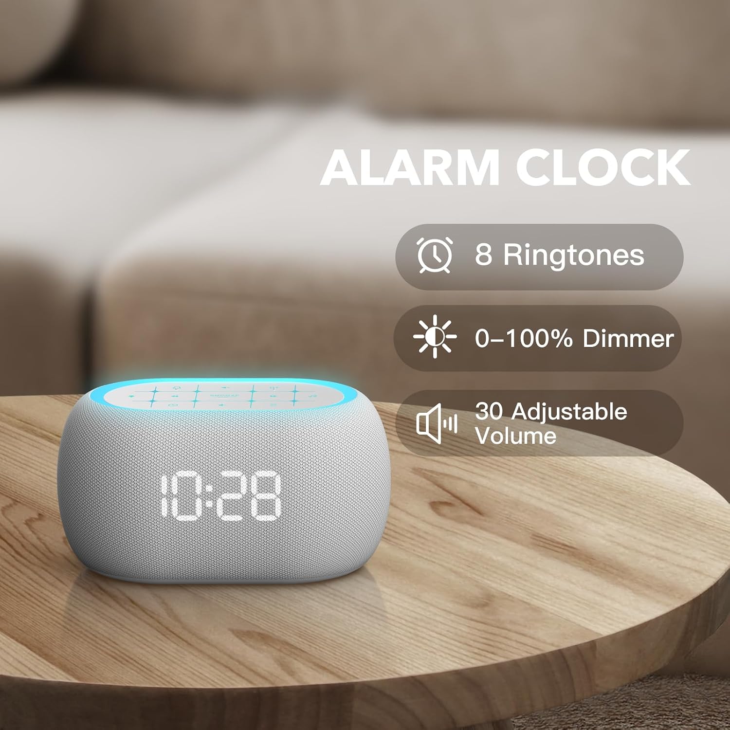 Detalle de ANJANK White Noise Sound Machine Alarm Clock