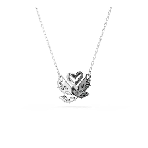 Detalle 2 de Swarovski Swan Collana Pendente - Zirconia Black & White, 38–45 cm