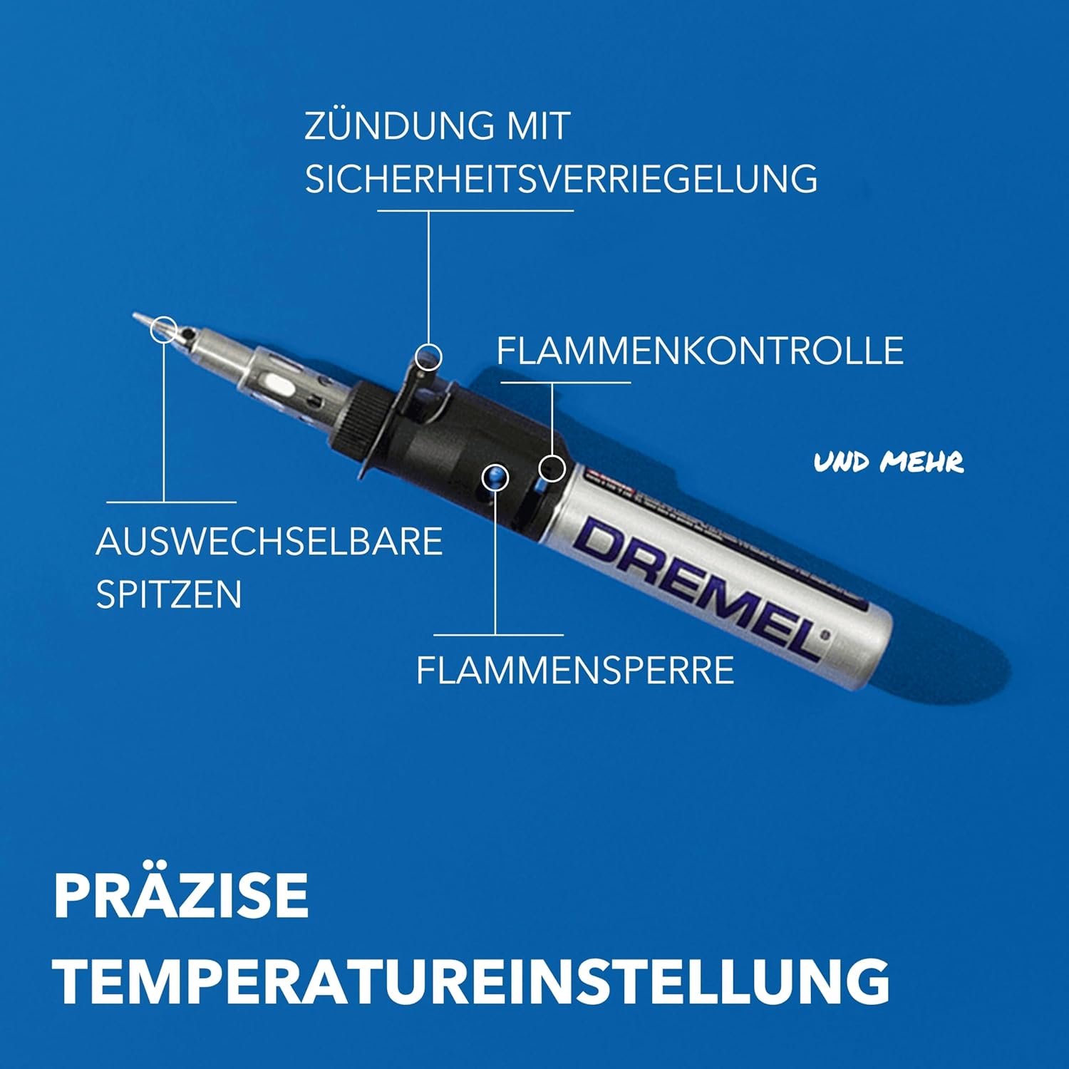 Thumbnail 1 de Dremel 2000 VersaTip Lötkolben (Brennkolben) mit 7 Wechselspitzen für Löten, Heißschneiden und Brandmalerei