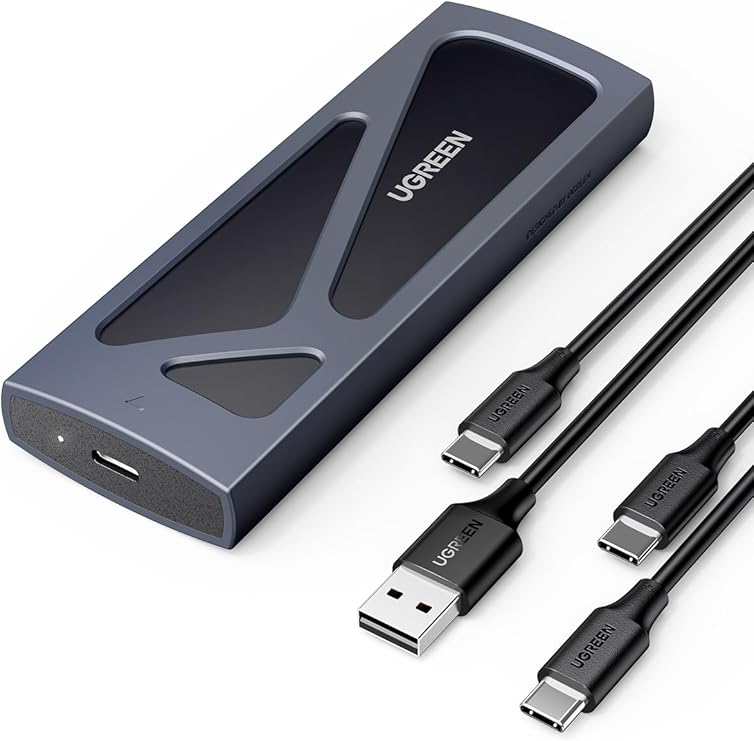 Detalle de UGREEN Caja SSD M2 NVMe con UASP USB C 3.2 🚀