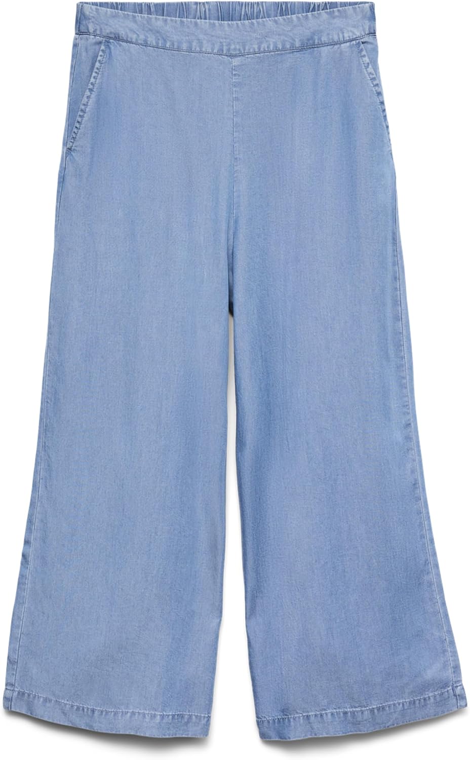 Detalle de VERO MODA Damen Culotte Hose mit elastischem Bund und weitem Bein