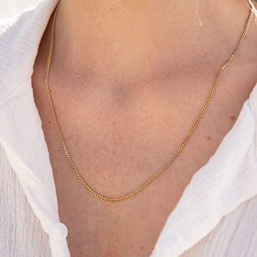 Detalle de Made by Nami Collier pour Homme en Acier Inoxydable – Chaîne à Maillons de 60 cm