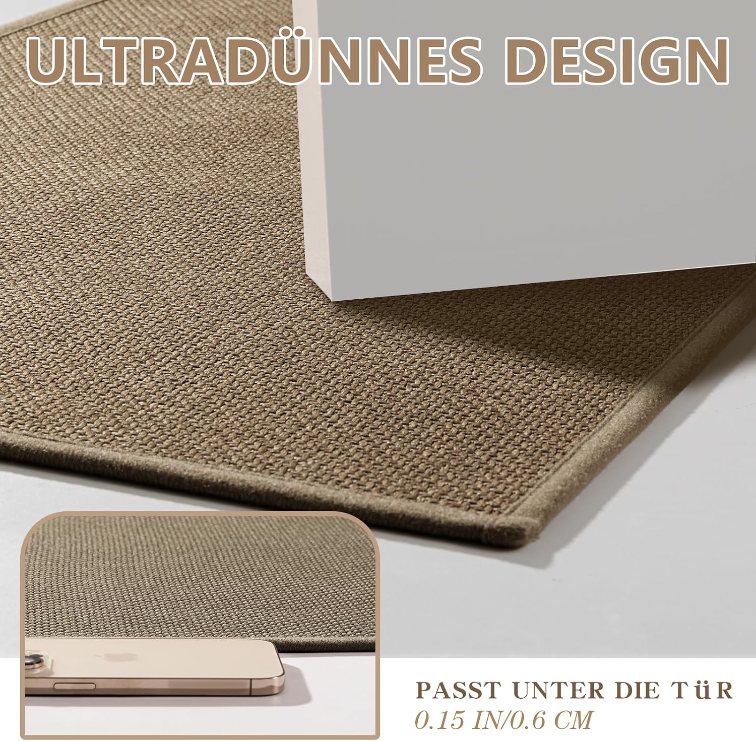 Thumbnail 5 de chakme Badematte 43x81 cm rutschfest Braun