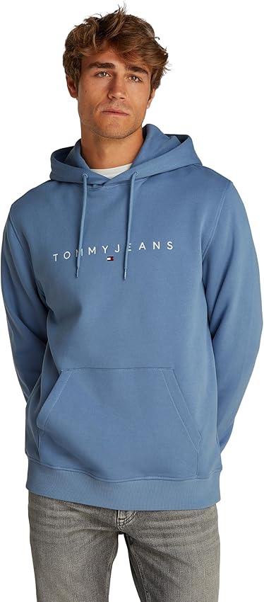 Thumbnail 4 de Tommy Jeans TJM REG Linear Logo Hoodie Sudadera azul XXL