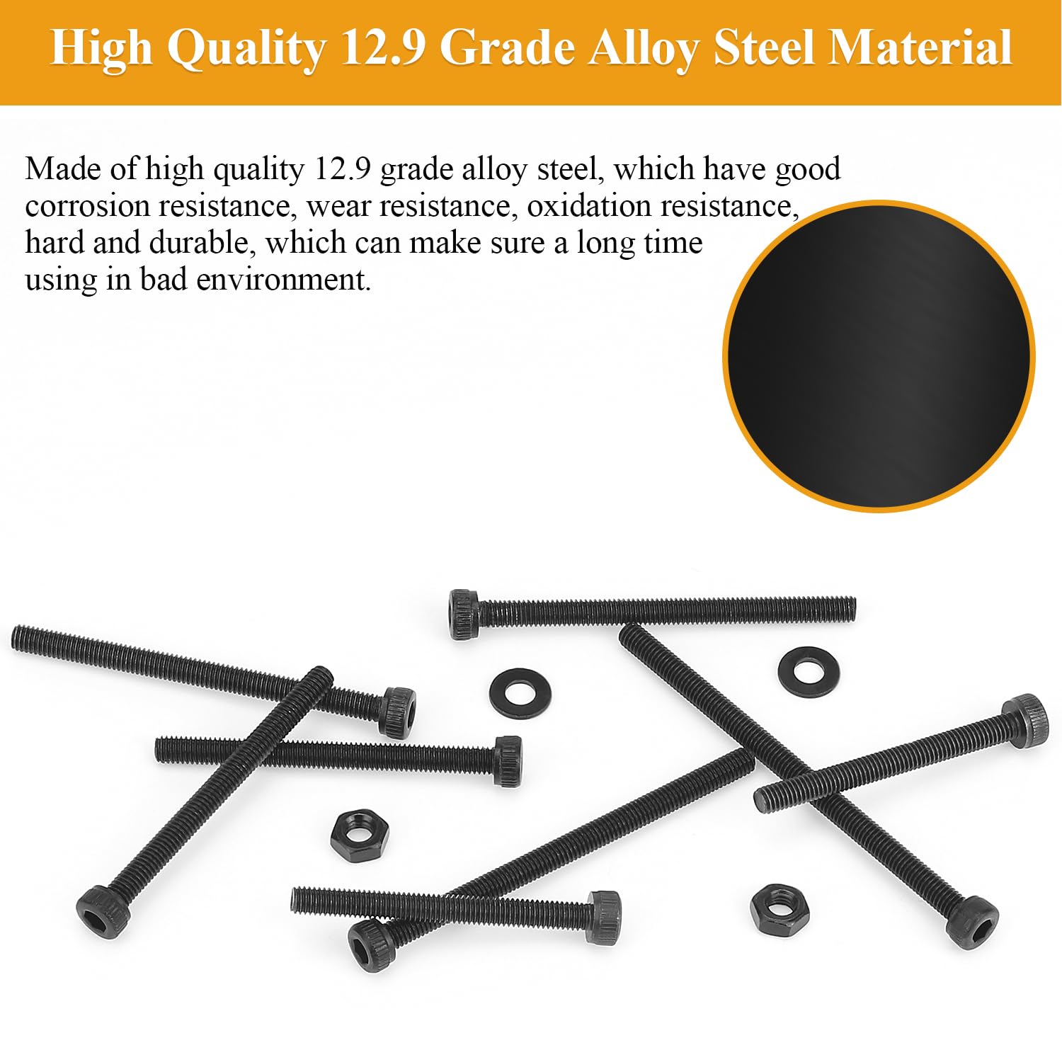 Detalle 2 de Sutemribor Sutemribor-Screws M3 x 35mm Socket Head Cap Screws, 12.9 Steel