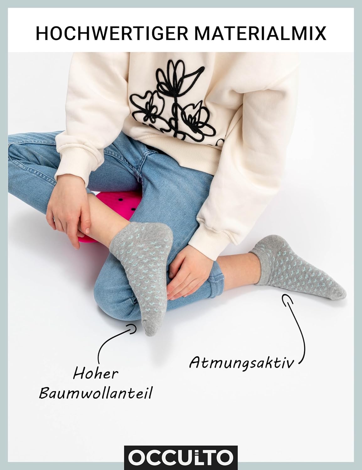Thumbnail 2 de Occulto Mikl Sneaker-Socken für Jungen & Mädchen – 10er Pack