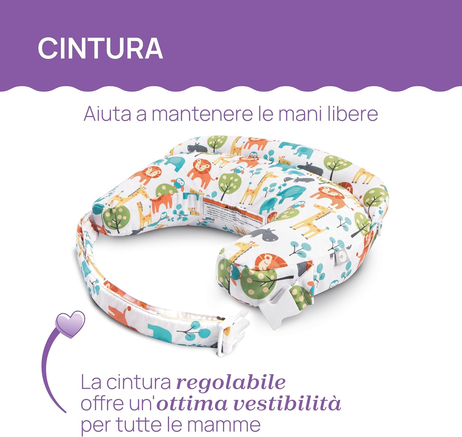 Detalle de Boppy Cuscino Allattamento Deluxe: supporto ergonomico per mamma e neonato