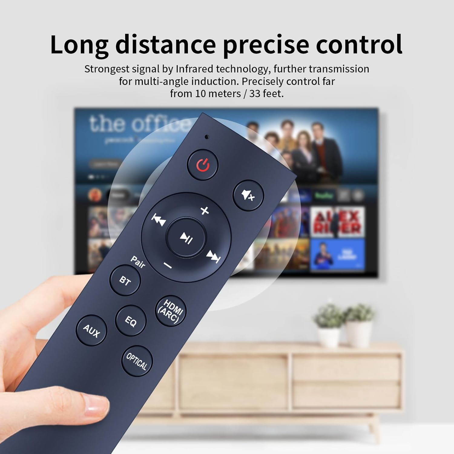 Thumbnail 5 de TCNOUMT replacement remote control for Philips soundbar models TAB5105/10, TAB5108, TAB5305/12 and TAB5306/96