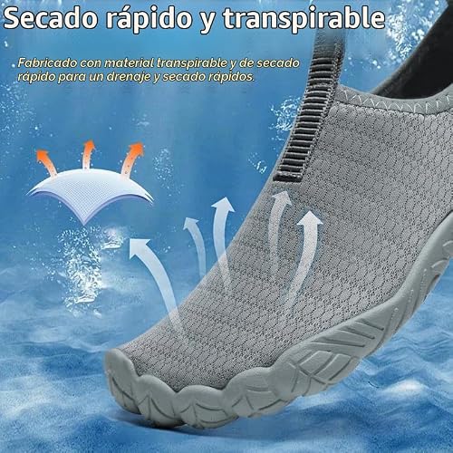 Thumbnail 5 de Ziitop Zapatos Descalzos Unisex - Zapatillas de Agua Gris 42EU para Surf, Playa y Yoga