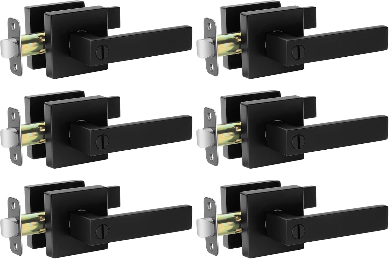 AIKKIL Interior Door Handle Set, 6-Pack