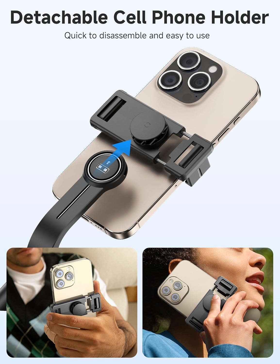 Thumbnail 5 de Portable Selfie Stick 67.2 cm Extendable Tripod