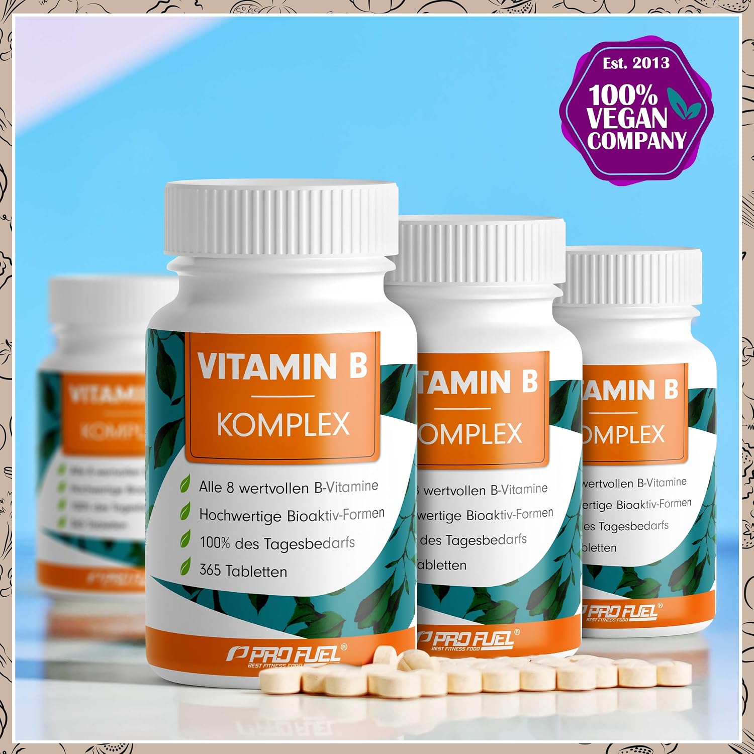 Detalle 2 de Vitamin B Komplex 365 Tabletten đ