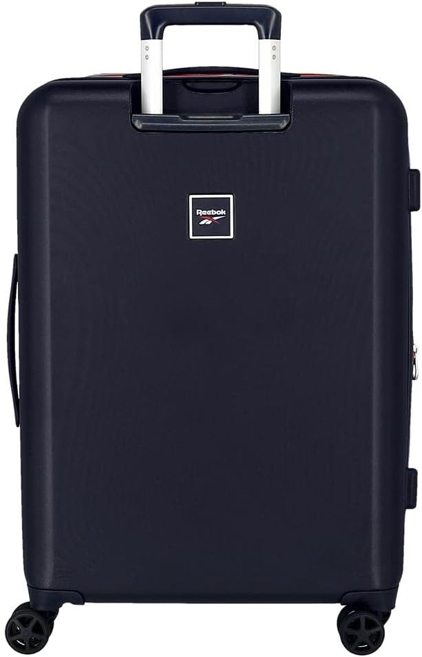 Detalle de Valigia Reebok Roxbury media Blu 81L – ABS rigido, chiusura TSA integrata, 4 ruote doppie