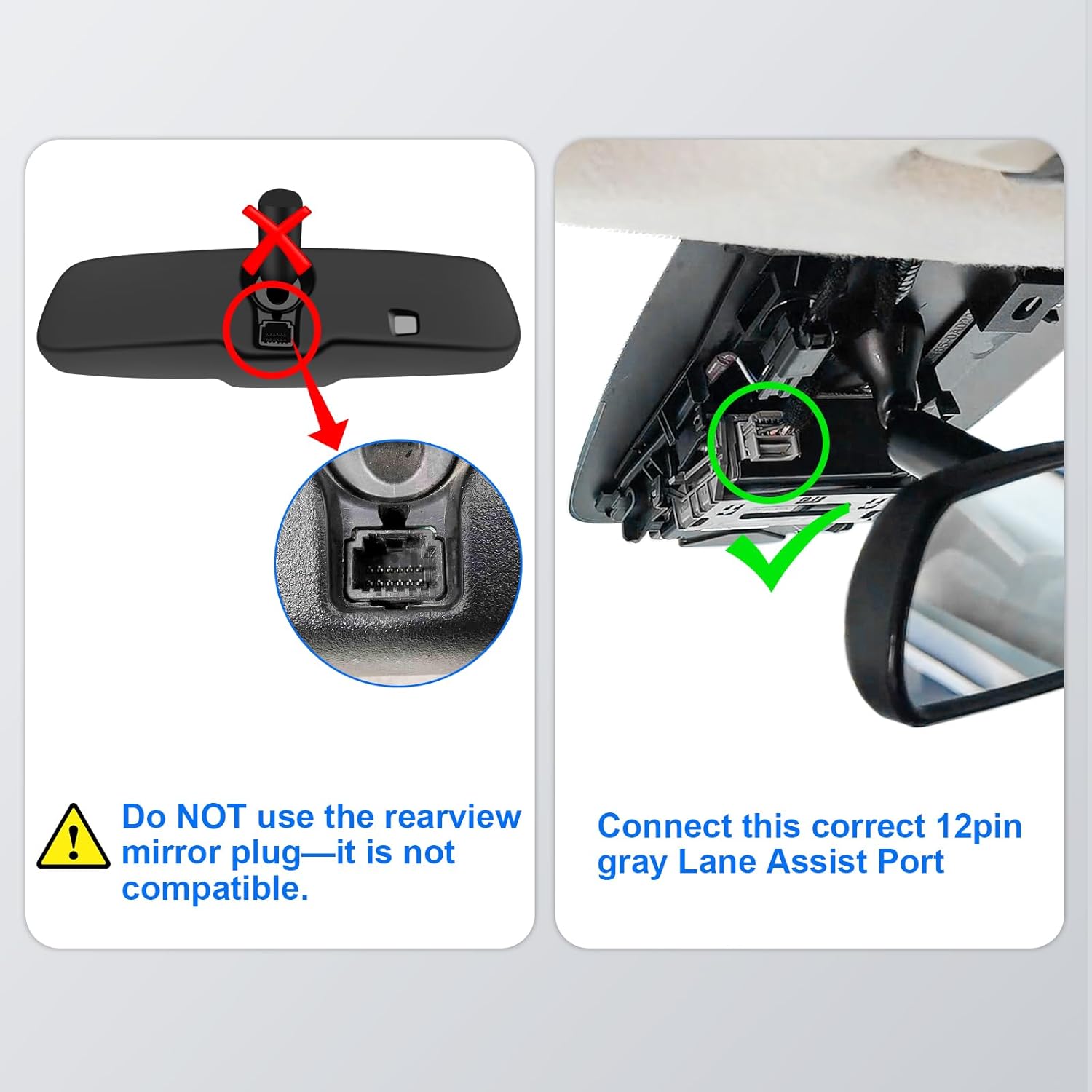 Detalle de Adaptateur d’alimentation Dashcam pour Toyota/Lexus (Modèle C, 12 broches) – compatibilité 2020–2023