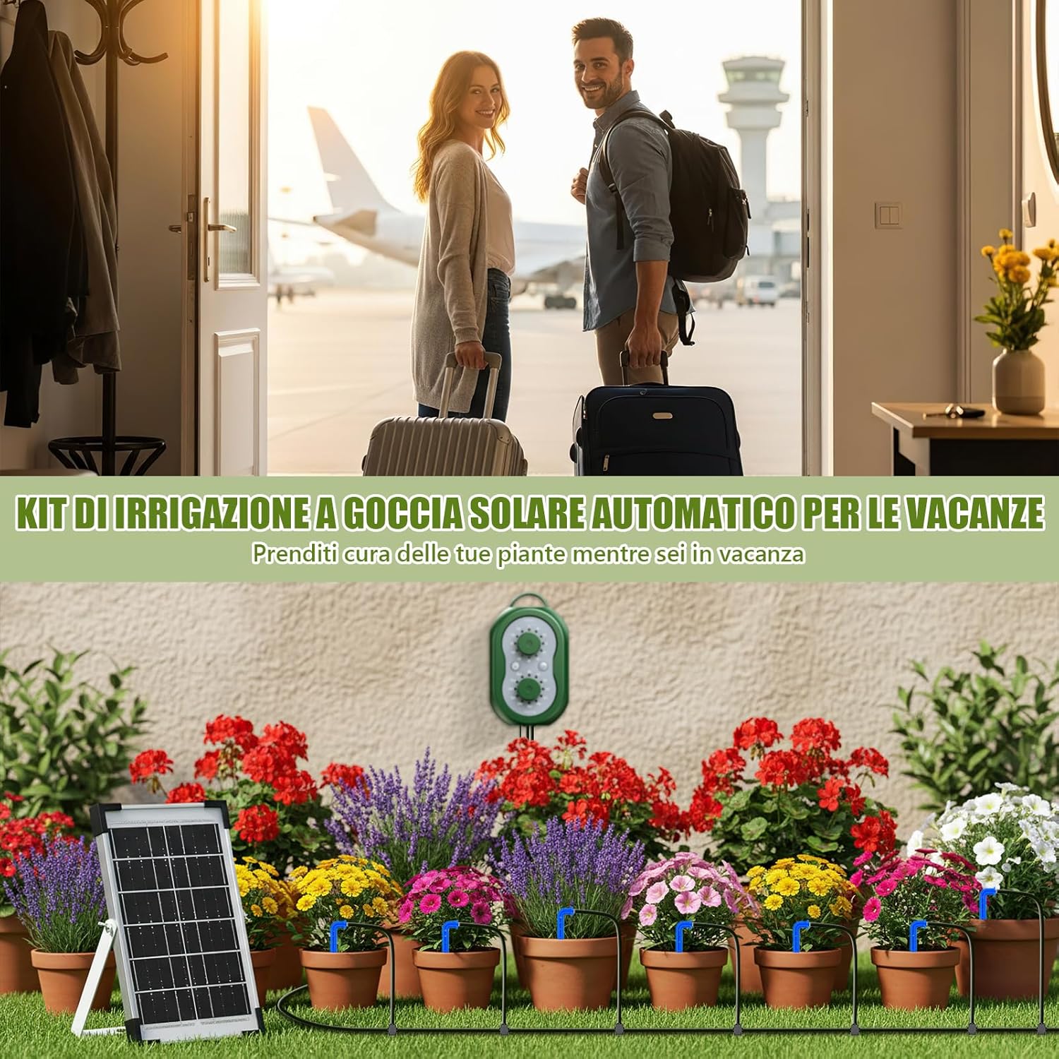 Thumbnail 6 de Kit di Irrigazione Automatica Solare per 30 Piante in Vacanza