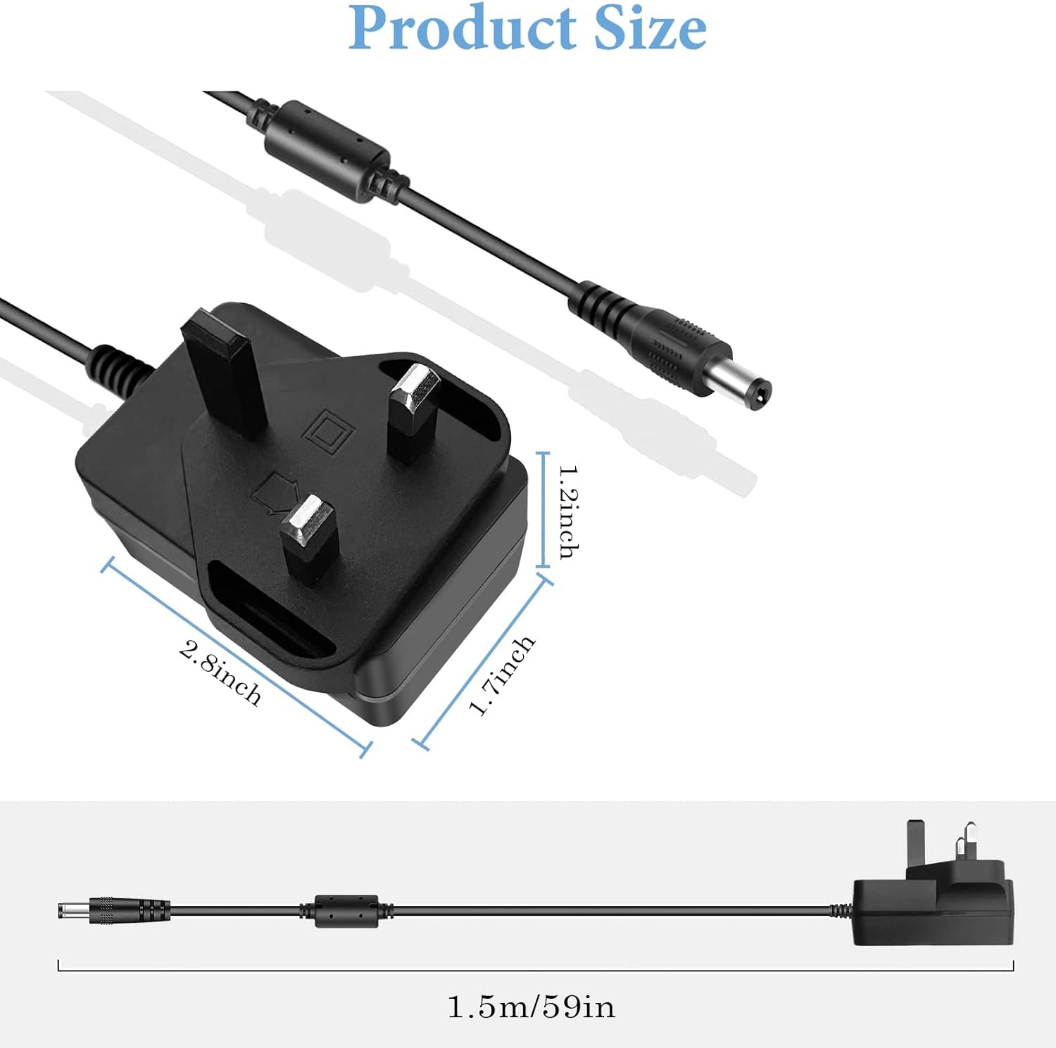 Detalle de Gonine 15W Power Supply Adapter for Echo and Fire TV Cube