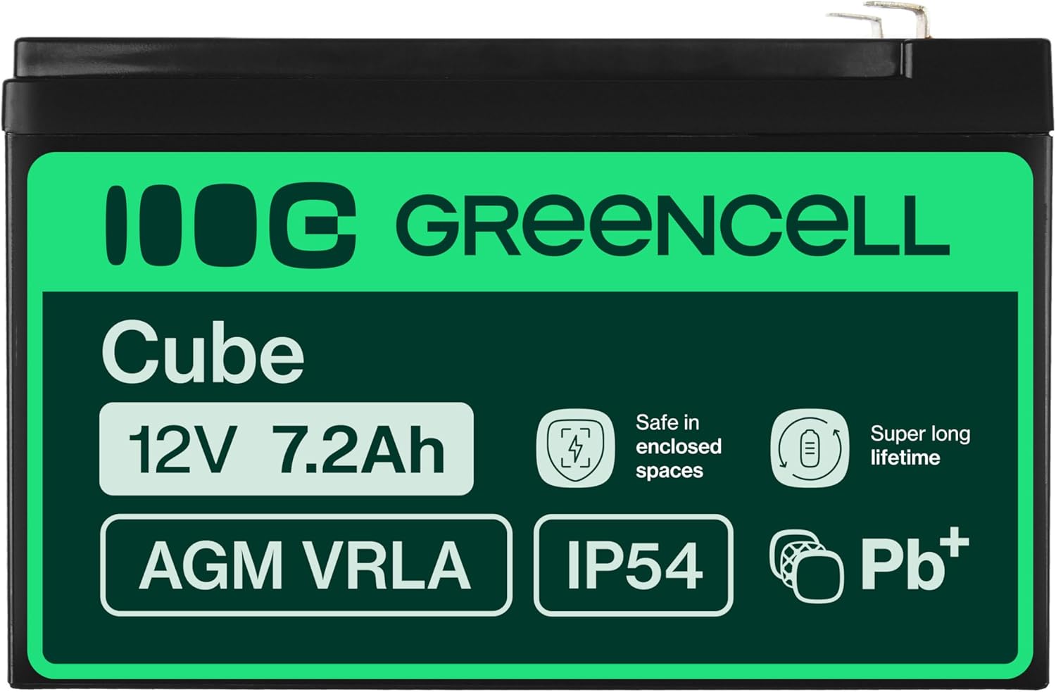 Detalle 1 de Green Cell AGM 12V 7,2Ah Akku 🔌