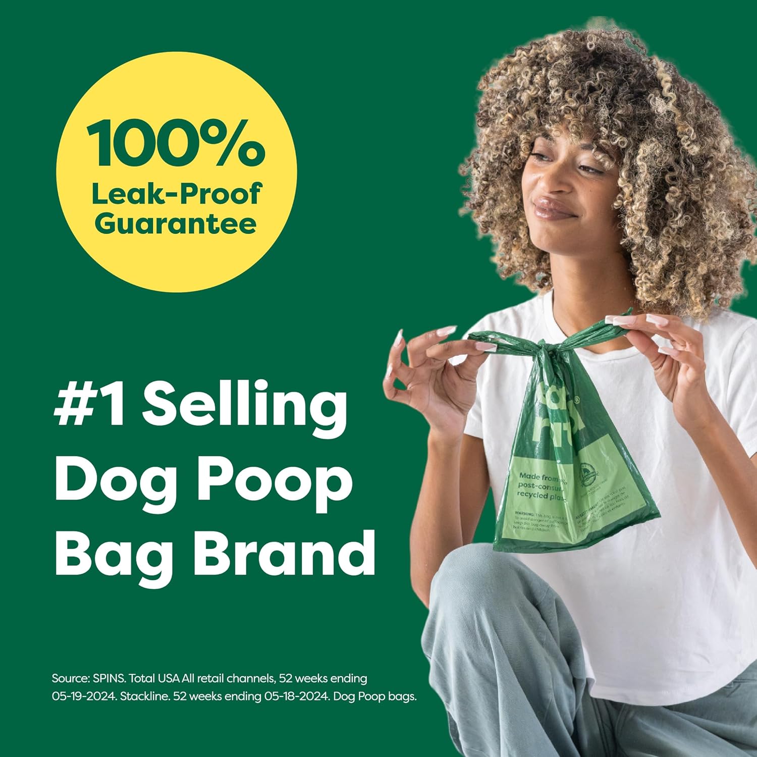 Detalle de Earth Rated sacchetti igienici per cani con manici extra larghi alla lavanda, value pack da 600 sacchetti
