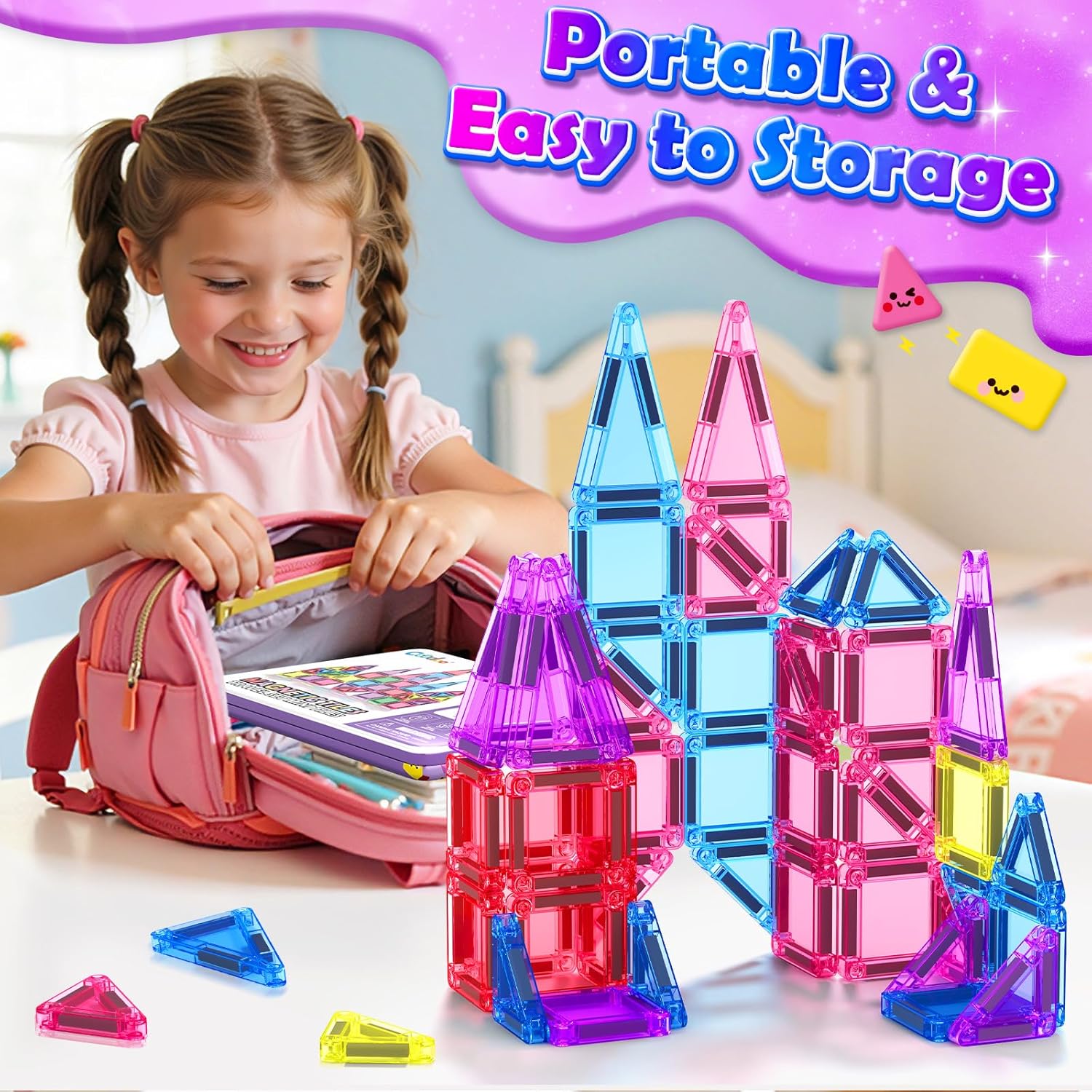 Thumbnail 6 de Coodoo Magnetic Blocks 42 piece travel set