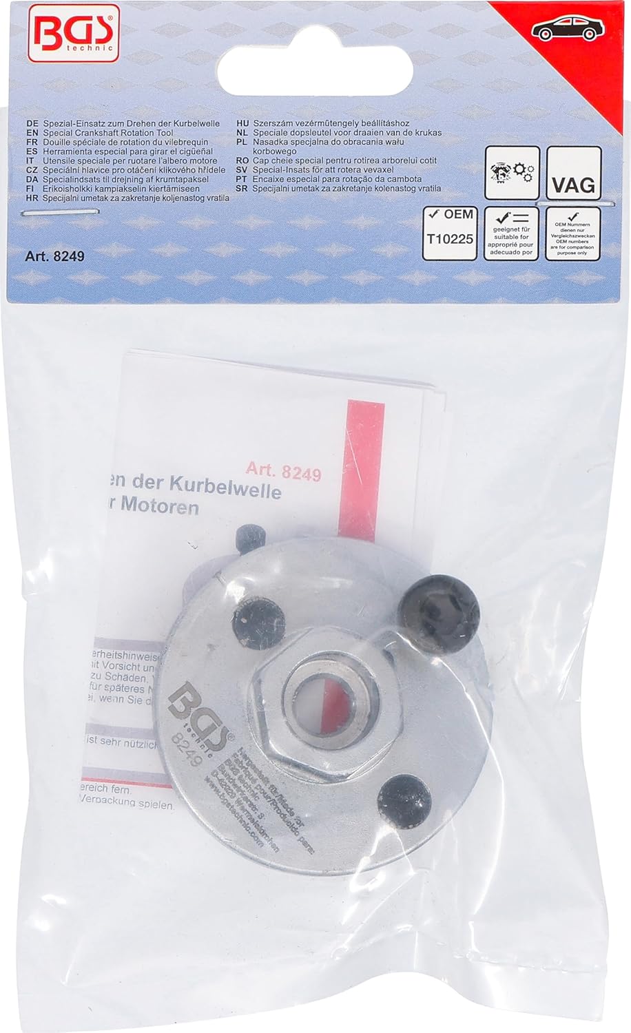 Thumbnail 3 de BGS BGS 8249 : douille spéciale de rotation du vilebrequin pour moteurs VAG 5 cylindres