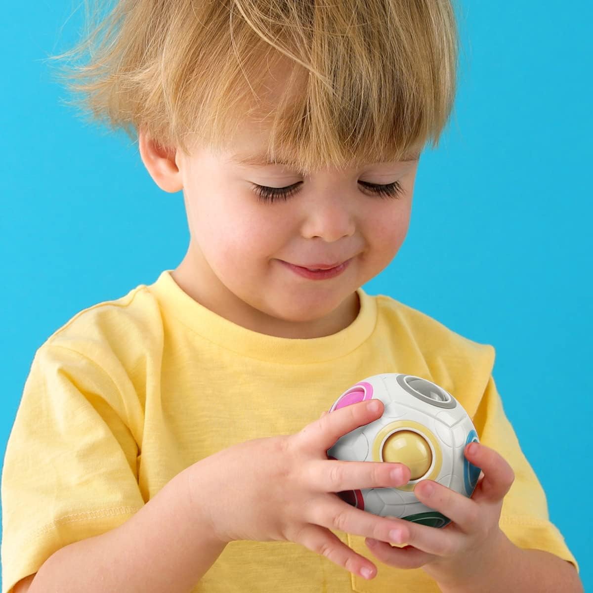 Thumbnail 6 de EACHHAHA 2er-Set Regenbogen-Magic-Ball (Geschicklichkeitsspiel) – für Kinder & Erwachsene