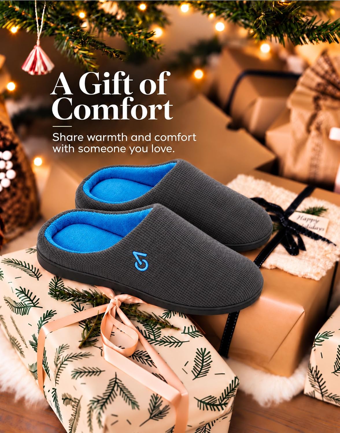 Thumbnail 5 de VeraCosy Men's Memory Foam Slippers