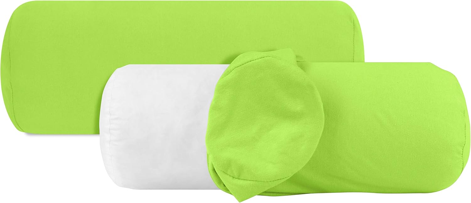 Detalle de Housse de traversin en coton Jersey 40x15 — Lot de 2 Apfel, certifiée Oeko-Tex