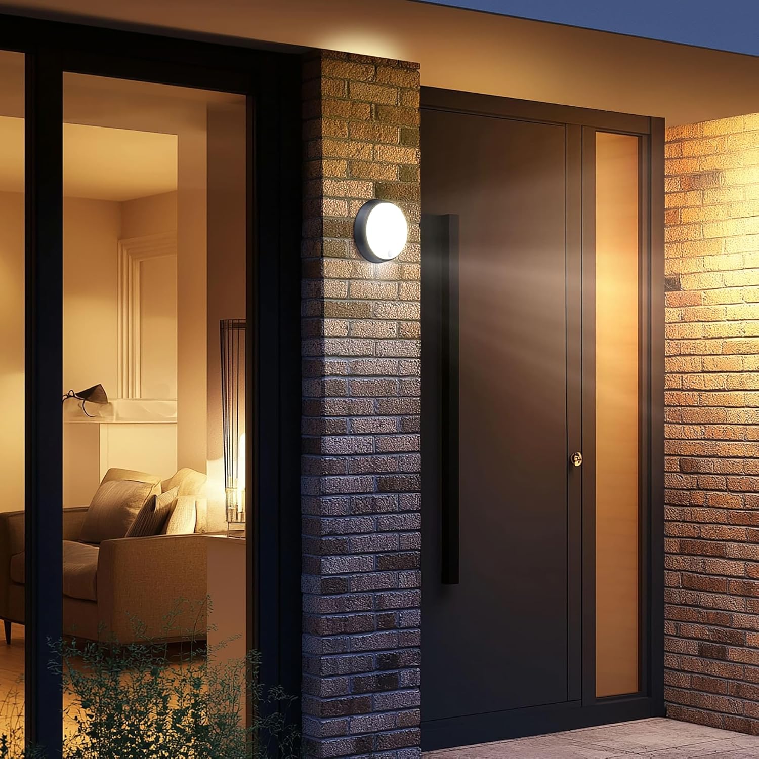 Thumbnail 4 de Luceco Eco Outdoor Round LED Bulkhead Light with PIR Motion Sensor (EBER10P40) — IP54, 10W, 700lm, 4000K