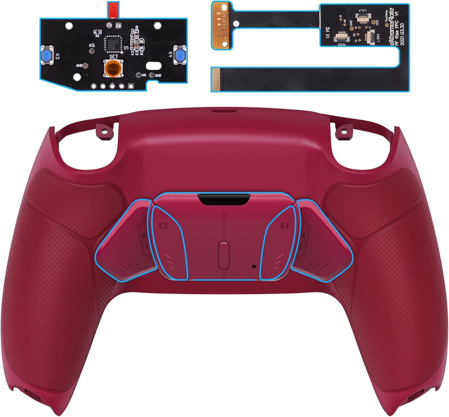 Detalle de eXtremeRate RISE4 Remap Kit für PS5 Controller BDM-010/020 – individuelles Profi-Setup