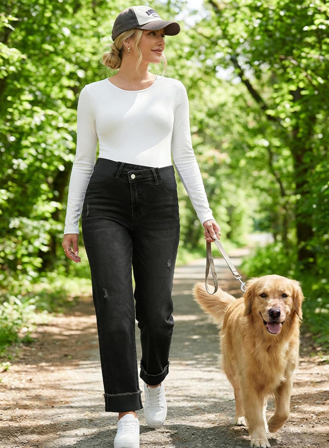 Detalle de BLENCOT Maternity Jeans Cotton-Blend Denim