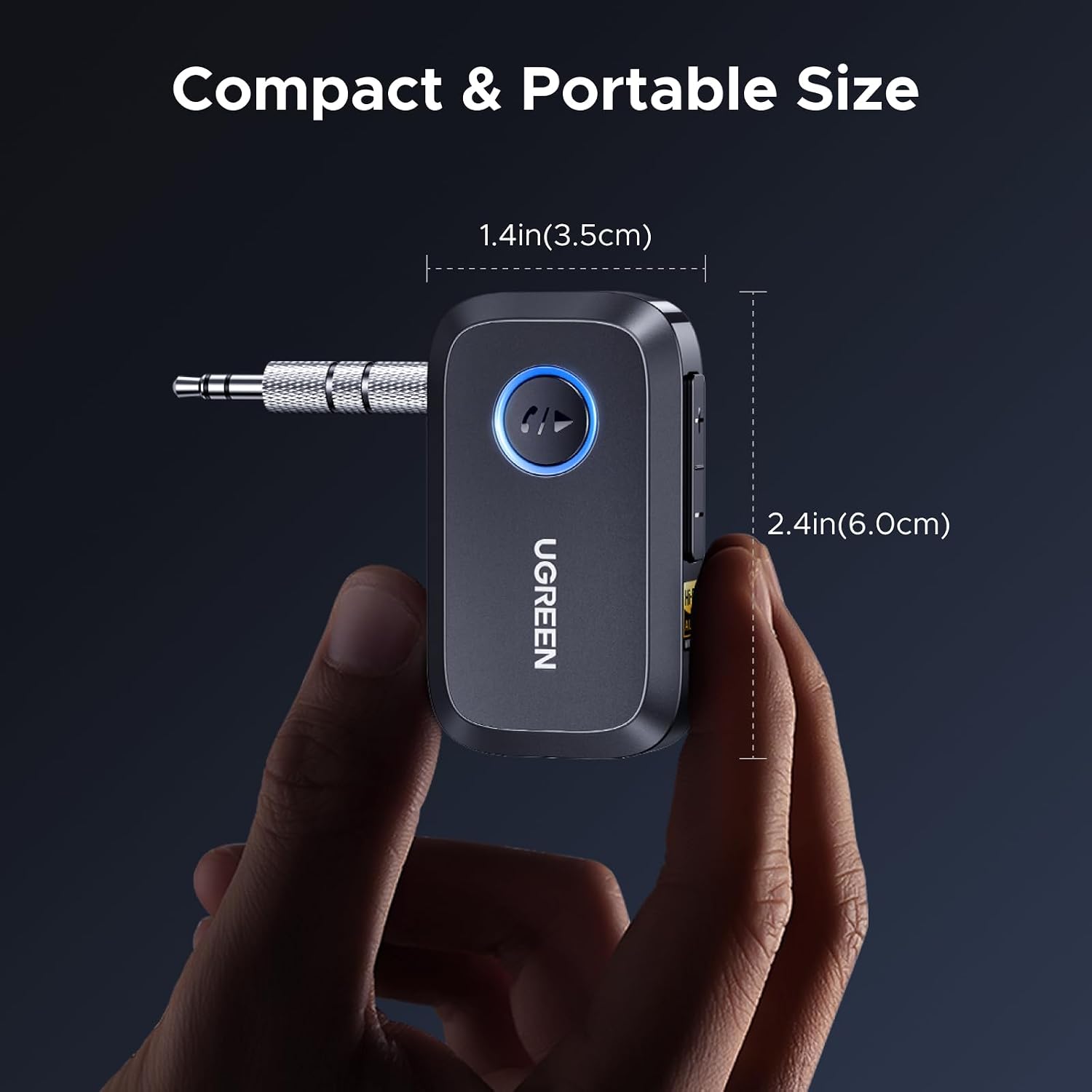 Thumbnail 6 de UGREEN AUX Bluetooth 6.0 Adapter for Car LDAC — Handsfree & Dual Device