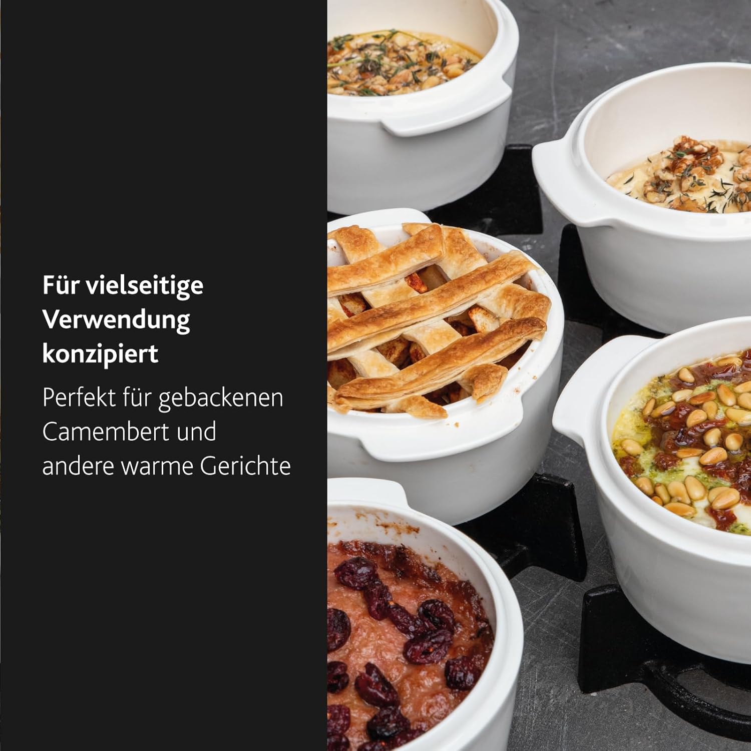 Thumbnail 4 de Boska Cheese Baker Käse-Backform-Set für Camembert, 4-teilig (154x130x145 mm)