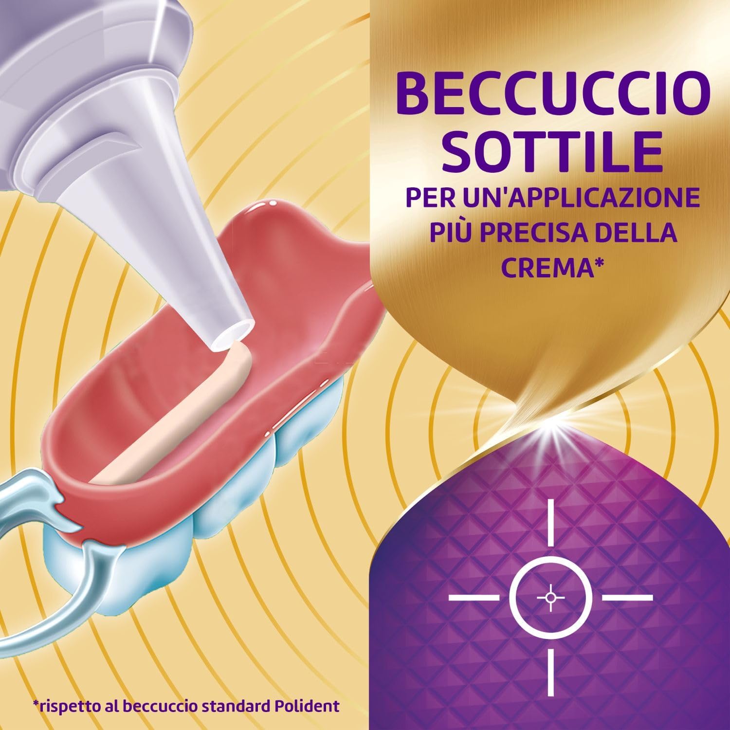 Detalle 2 de Polident Super Tenuta + Sigillante: Adesivo per Protesi Dentale, 12 Ore di Tenuta, Gusto Neutro, Pacco 3x40g