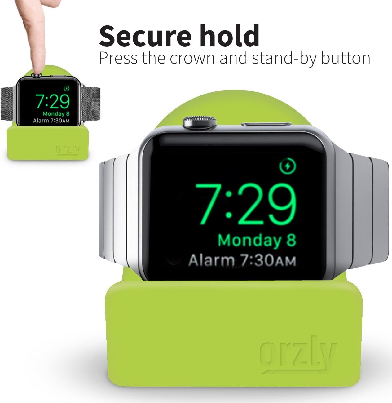 Thumbnail 4 de Orzly Elegant Apple Watch Charger Stand Green