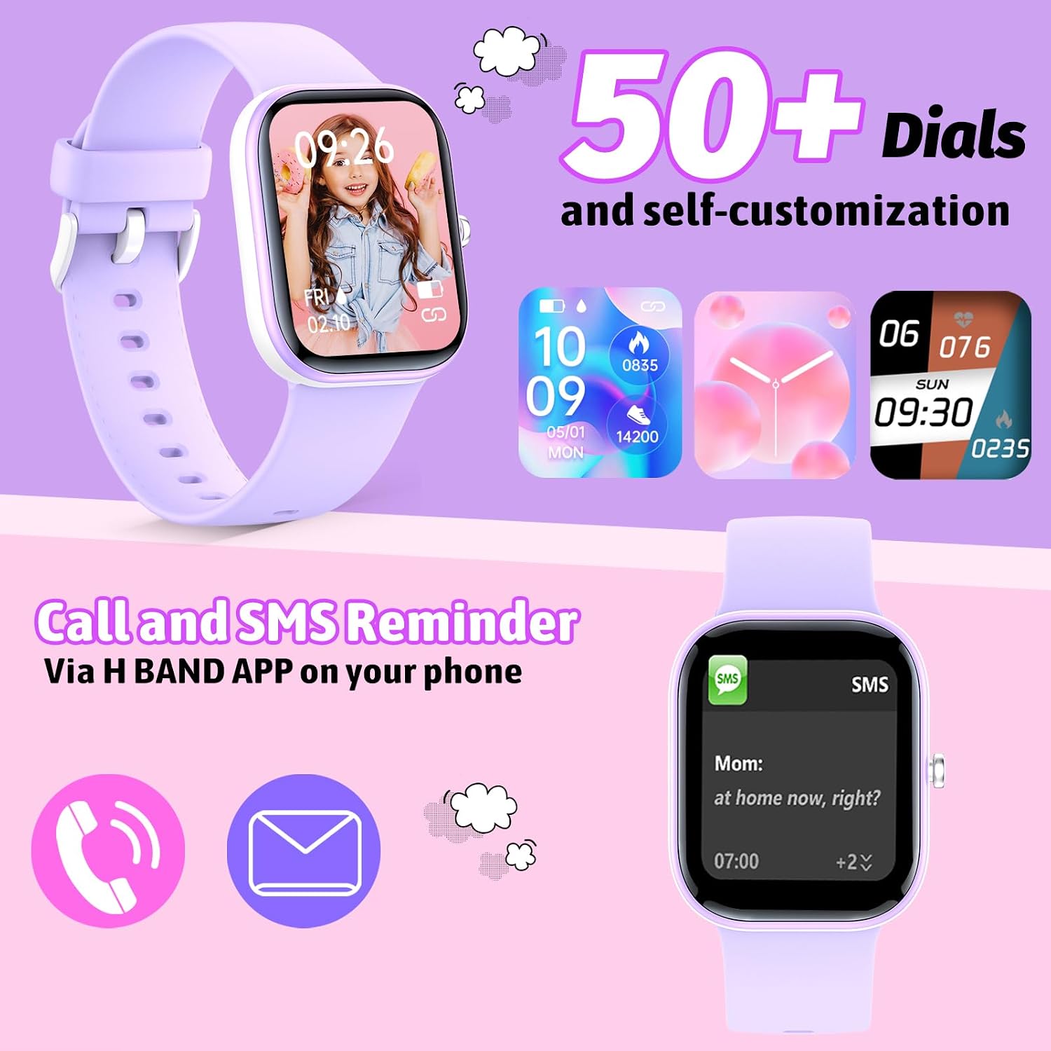 Detalle 2 de Nyonio Kids Smartwatch 1.5-Inch Display