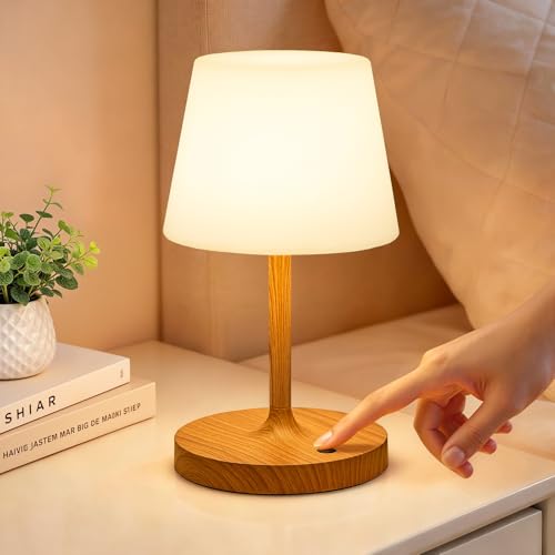 Detalle de PreeOtti LED Tischlampe Kabellos Akku – tragbare Touch-Tischleuchte mit stufenloser Dimmung