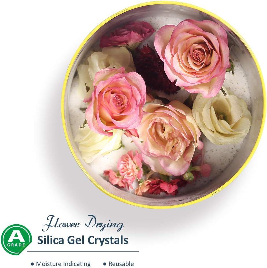 Detalle 1 de wisedry silicagel voor bloemen drogen, herbruikbaar, fijne kristallen < 1 mm, 3,6 kg