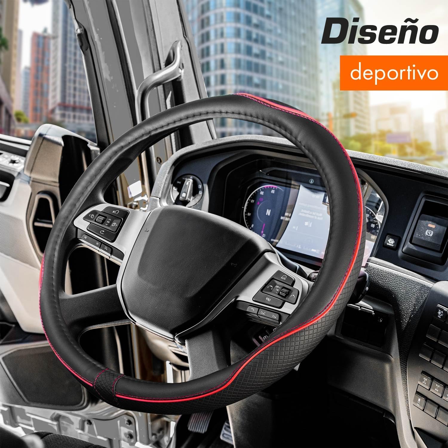 Detalle 2 de Upgrade4cars Funda Volante Camión 44-46 cm 🚚