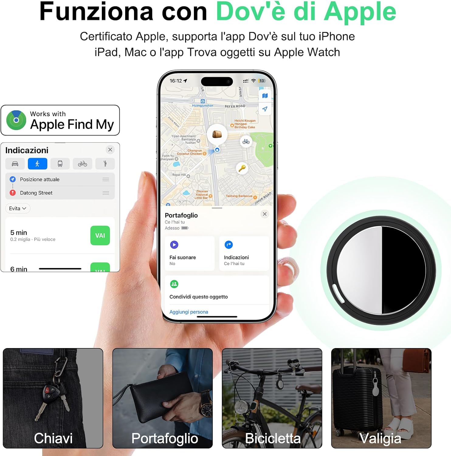 Thumbnail 1 de Bnlei Smart Air Tracker Tag, 4 pezzi