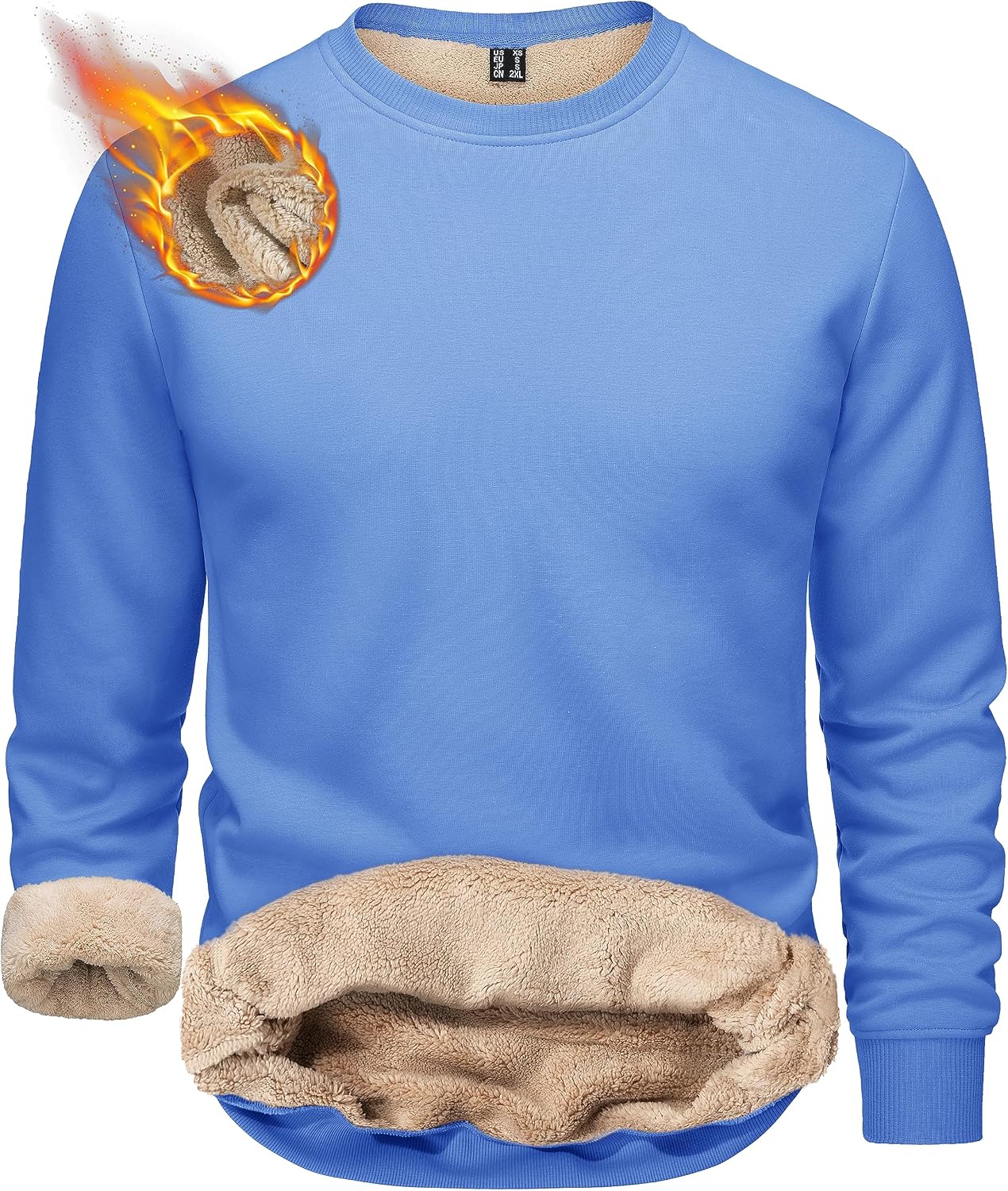 Thumbnail 5 de TACVASEN Sherpa‑lined Men's Fleece Pullover Jumper