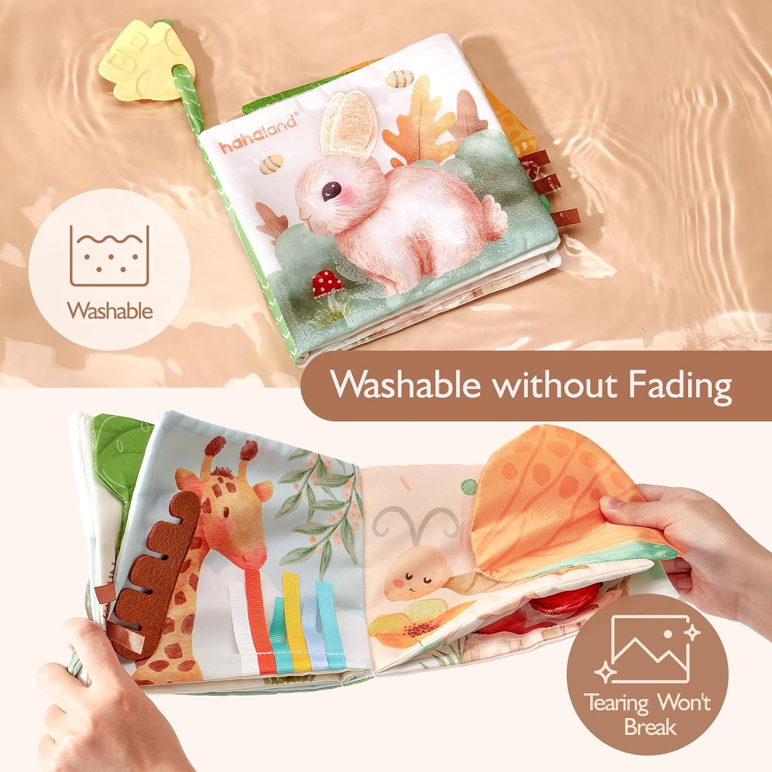 Thumbnail 4 de hahaland Libro Bebe Interactivo 10+ animales