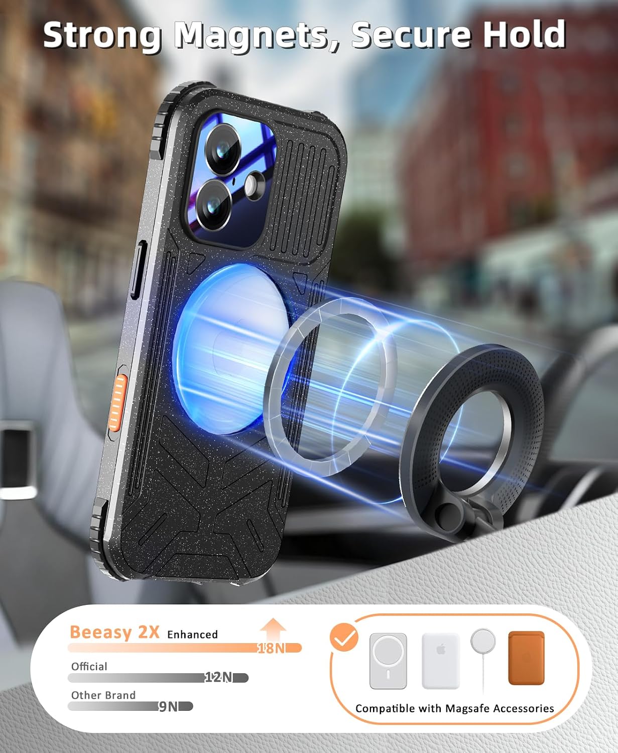 Thumbnail 5 de Beeasy iPhone 17 waterproof case with strap