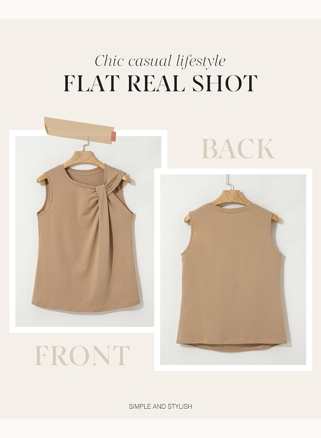 Thumbnail 4 de Dokotoo Womens Vest Tops: Twist Knot Sleeveless Tank – A Practical Everyday Choice